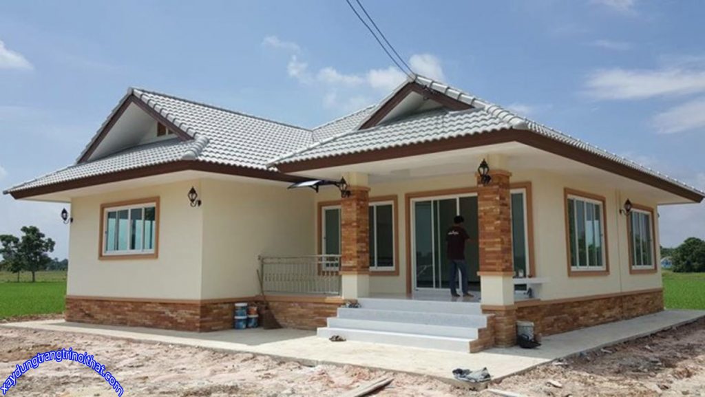 Mẫu Nhà Cấp 4 Mẫu Nhà Cấp 4 Mái Thái 3 Phòng Ngủ 2 Phòng Tắm 140m²