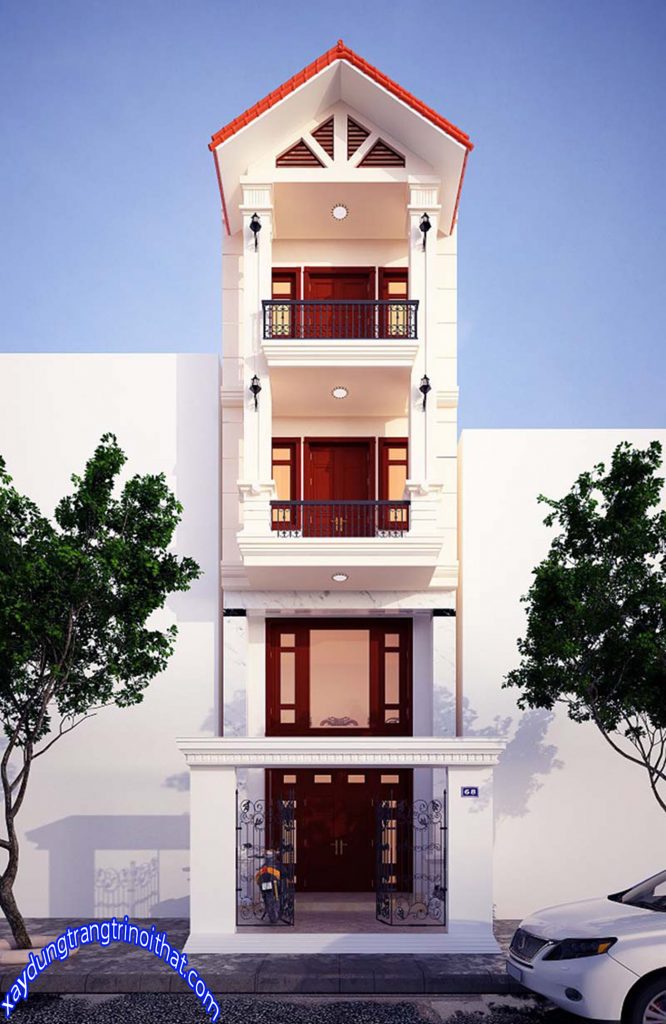 Mẫu Nhà Ống Mẫu Nhà Ống 4 Tầng Với Diện Tích 5x20m