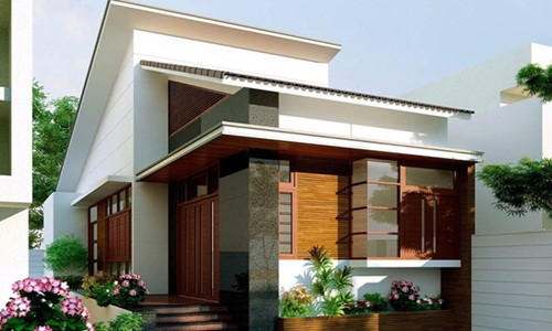 Mẫu nhà cấp 4 mái lệch 03