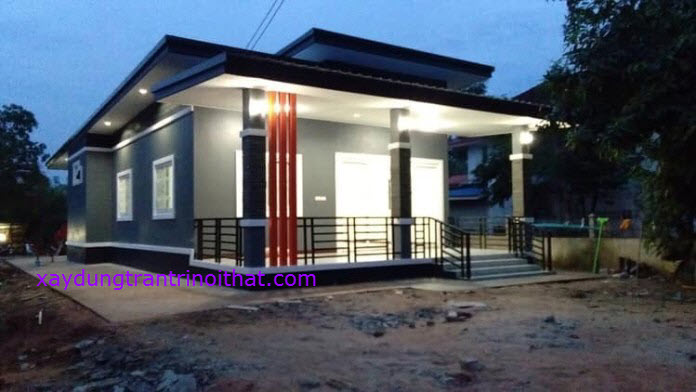 nhà cấp 4 mái lệch