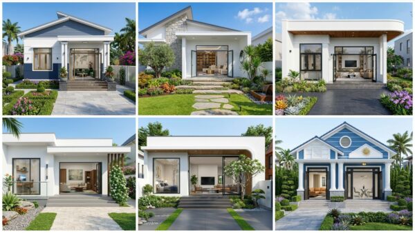 Mẫu nhà cấp 4 sân vườn