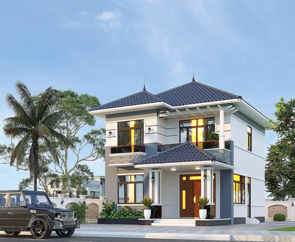 01 Mẫu 2 Tầng Mái Nhật