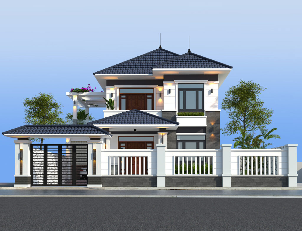 06 Mẫu 2 Tầng Mái Nhật