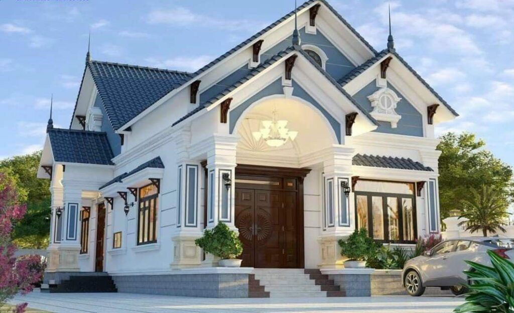 Mẫu Nhà Cấp 4 Mái Thái Diện Tích 6x20m Thiết Kế 3 Phòng Ngủ