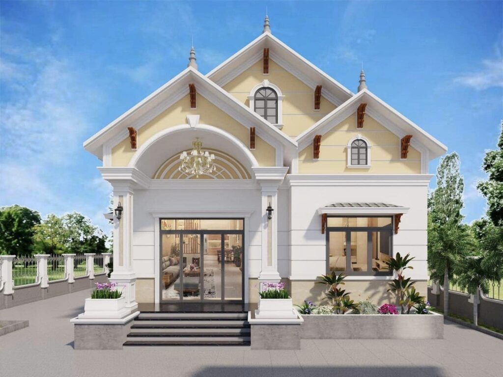 Mẫu Nhà Cấp 4 Mái Thái Diện Tích 7x20m Thiết Kế 3 Phòng Ngủ