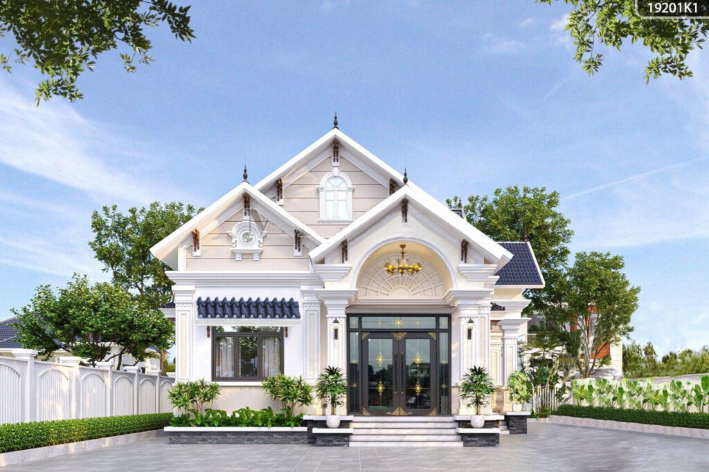 Mẫu Nhà Cấp 4 Mái Thái Diện Tích 7x18m Thiết Kế 3 Phòng Ngủ