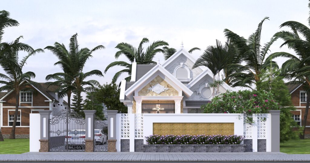 Mẫu Nhà Cấp 4 Mái Thái Diện Tích 7x20m Thiết Kế 3 Phòng Ngủ