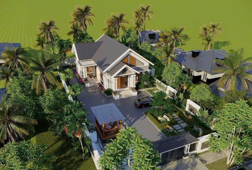 Mẫu Nhà Cấp 4 Mái Thái Diện Tích 10x16m Thiết Kế 3 Phòng Ngủ