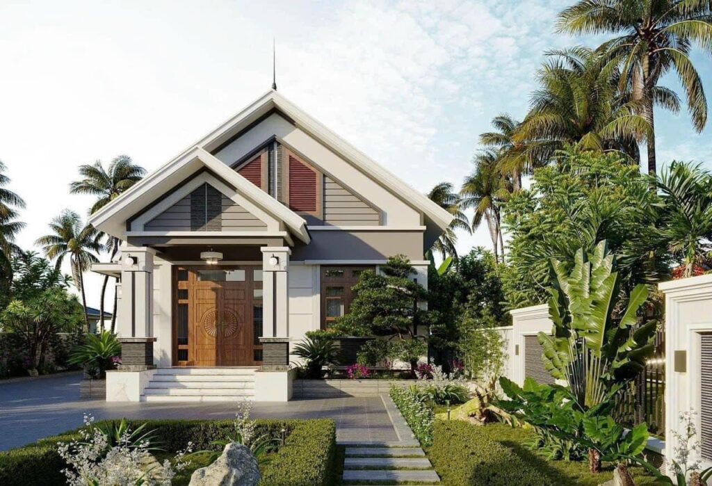 Mẫu Nhà Cấp 4 Mái Thái Diện Tích 10x16m Thiết Kế 3 Phòng Ngủ