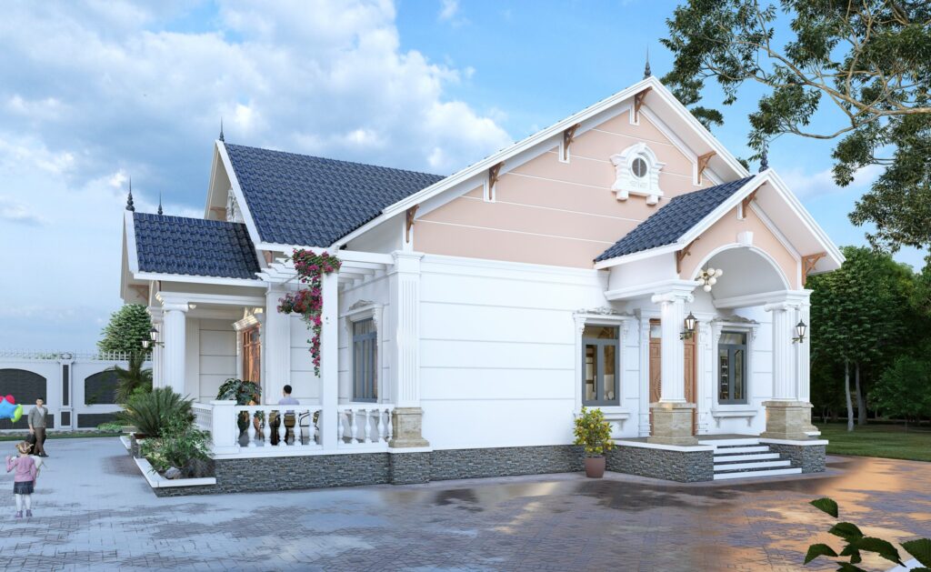 Mẫu Nhà Cấp 4 Mái Thái Diện Tích 12x10m Thiết Kế 3 Phòng Ngủ